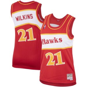 Dominique Wilkins Atlanta Hawks Women's Hardwood Classics Swingman Jersey - Red