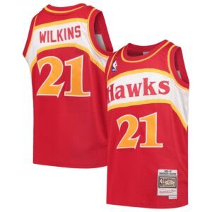 Dominique Wilkins Atlanta Hawks Youth 1986/87 Hardwood Classics Swingman Throwback Jersey - Red