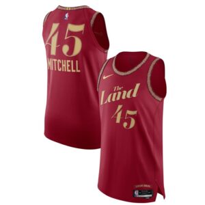 Donovan Mitchell Cleveland Cavaliers Jersey - City Edition - Wine