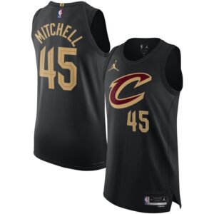 Donovan Mitchell Cleveland Cavaliers Player Jersey - Statement Edition - Black