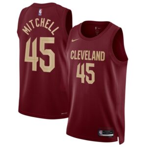 Donovan Mitchell Cleveland Cavaliers Unisex Swingman Jersey - Icon Edition - Wine