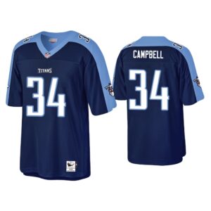 Earl Campbell Tennessee Titans Navy 1999 Throwback Retired Player Jersey