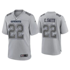 Emmitt Smith Dallas Cowboys Gray Atmosphere Fashion Game Jersey