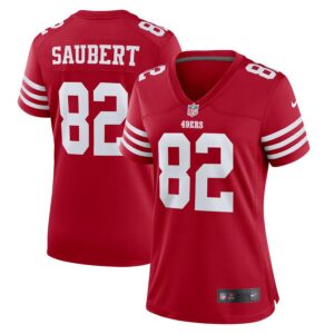 Eric Saubert San Francisco 49ers Women's Team Game Jersey - Scarlet