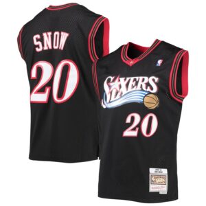 Eric Snow Philadelphia 76ers 2000/01 Hardwood Classics Swingman Jersey - Black