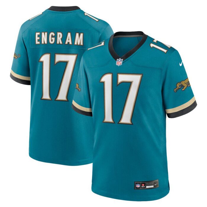 Evan Engram Jacksonville Jaguars Prowler Throwback Player Game Jersey - Teal