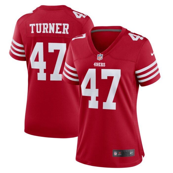 Ezekiel Turner San Francisco 49ers Women's Team Game Jersey - Scarlet