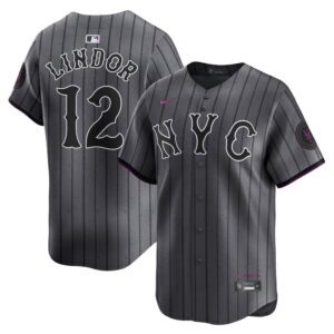 Francisco Lindor New York Mets 2024 City Connect Limited Player Jersey - Graphite