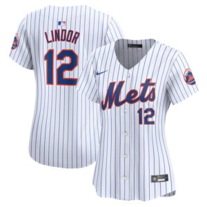 Francisco Lindor New York Mets Women Home Limited Player Jersey - White