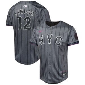 Francisco Lindor New York Mets Youth 2024 City Connect Limited Player Jersey - Graphite