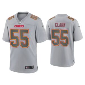 Frank Clark Kansas City Chiefs Gray Atmosphere Fashion Game Jersey