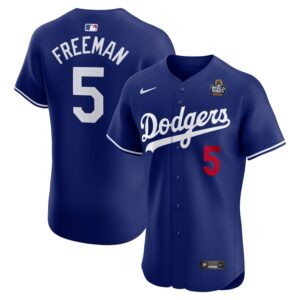 Freddie Freeman Los Angeles Dodgers 2024 World Series Alternate Elite Player Jersey - Royal