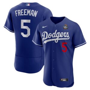 Freddie Freeman Los Angeles Dodgers 2024 World Series Alternate Player Jersey - Royal