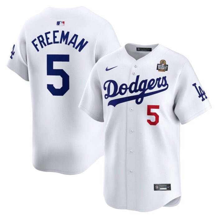 Freddie Freeman Los Angeles Dodgers 2024 World Series Home Limited Player Jersey - White