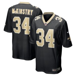 Ga'Quincy?McKinstry?New Orleans Saints 2024 NFL Draft Player Game Jersey - Black