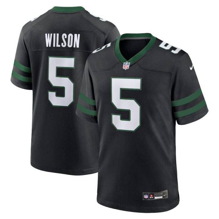 Garrett Wilson New York Jets Alternate Game Jersey - Legacy Black