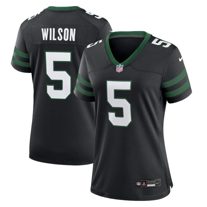 Garrett Wilson New York Jets Women's Alternate Game Jersey - Legacy Black