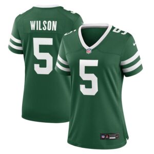 Garrett Wilson New York Jets Women's Game Jersey - Legacy Green