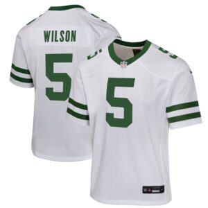 Garrett Wilson New York Jets Youth Game Jersey - Legacy White