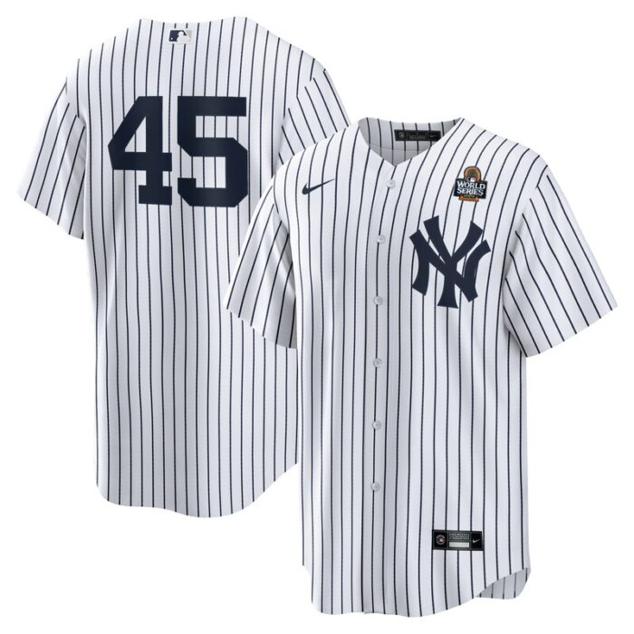 Gerrit Cole New York Yankees 2024 World Series Home Replica Player Jersey - White