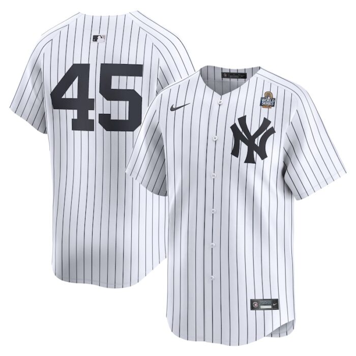 Gerrit Cole New York Yankees 2024 World Series Limited Player Jersey - White