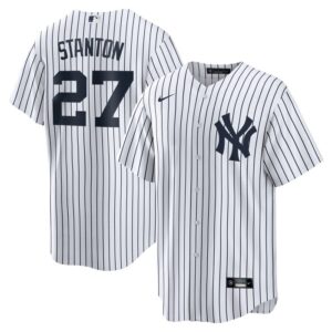 Giancarlo Stanton New York Yankees Home Replica Player Name Jersey - White