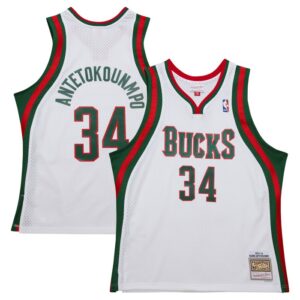 Giannis Antetokounmpo Milwaukee Bucks 2013/14 Hardwood Classics Swingman Jersey - White