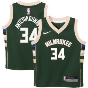 Giannis Antetokounmpo Milwaukee Bucks Toddler Swingman Player Jersey - Icon Edition - Green