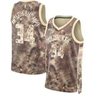 Giannis Antetokounmpo Milwaukee Bucks Unisex Select Series Swingman Jersey - Brown