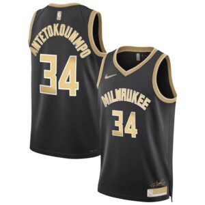 Giannis Antetokounmpo Milwaukee Bucks Unisex Select Series Swingman Jersey – Black