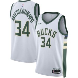 Giannis Antetokounmpo Milwaukee Bucks Unisex Swingman Jersey - Association Edition - White