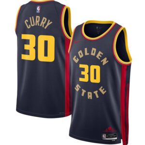 Golden State Warriors #30 Stephen Curry Navy 2024/25 City Edition Swingman Stitched Basketball Jersey