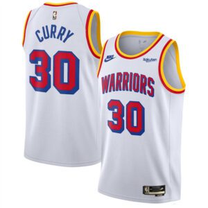 Golden State Warriors #30 Stephen Curry White 2024/25 Classic Edition Swingman Stitched Basketball Jersey