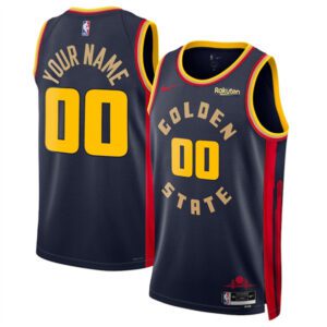 Golden State Warriors Active Player Custom Navy 2024/25 City Edition Stitched Basketball Jersey