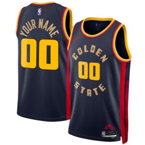 Golden State Warriors Active Player Custom Navy 2024/25 City Edition Swingman Stitched Basketball Jersey