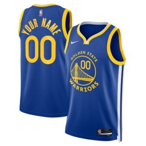 Golden State Warriors Unisex Swingman Custom Jersey Royal - Icon Edition