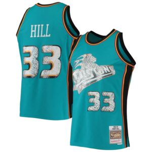 Grant Hill Detroit Pistons 1998/99 Hardwood Classics NBA 75th Anniversary Diamond Swingman Jersey - Teal