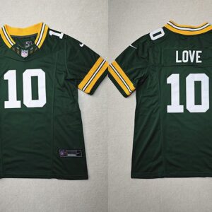 Green Bay Packers #10 Jordan Love Green 2023 F.U.S.E. Limited Stitched Jersey