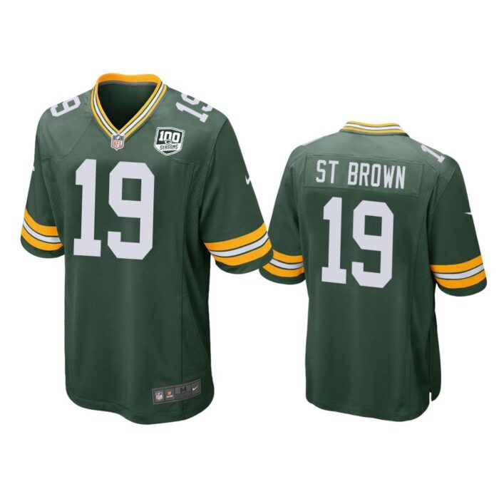 Green Bay Packers #19 Green Men Equanimeous St. Brown Game Jersey