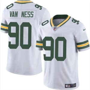 Green Bay Packers #90 Lukas Van Ness White Vapor Untouchable Limited Football Stitched Jersey