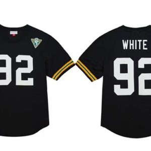 Green Bay Packers #92 Reggie White Black 1994 Football Stitched Jersey