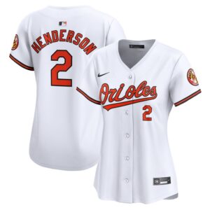 Gunnar Henderson Baltimore Orioles Women Home Limited Player Jersey - White