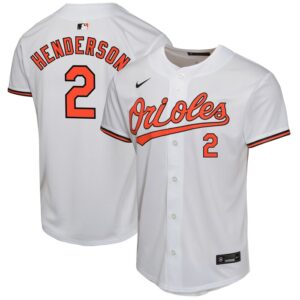 Gunnar Henderson Baltimore Orioles Youth Home Game Player Jersey - White