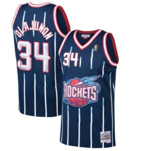 Hakeem Olajuwon Houston Rockets 1996/97 Hardwood Classics Swingman Jersey - Navy