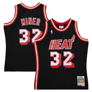 Harold Miner Miami Heat 1992/93 Hardwood Classics Swingman Throwback Jersey - Black