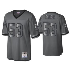 Harry Carson New York Giants Charcoal 1986 Throwback Metal Legacy Jersey