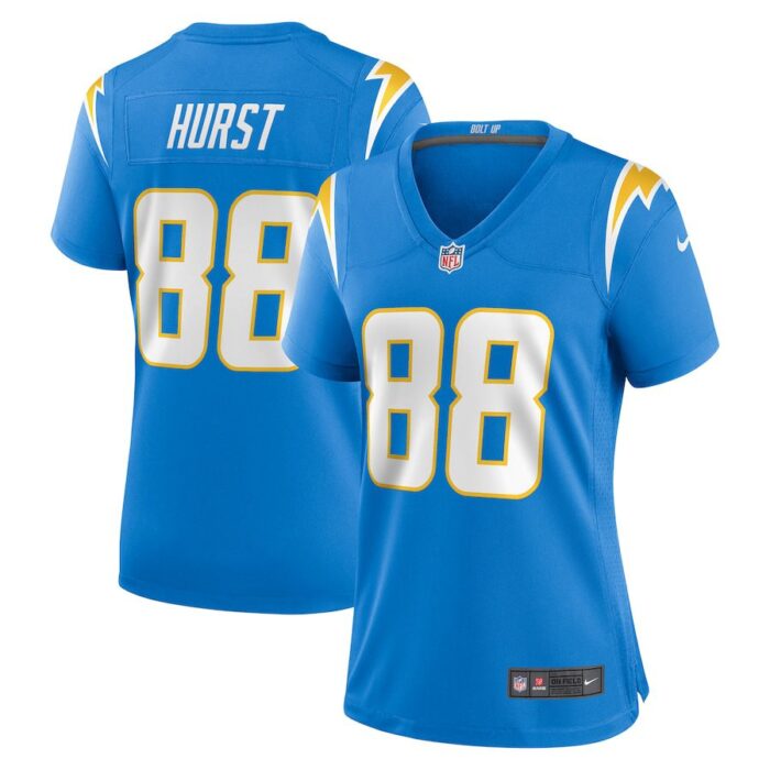 Hayden Hurst Los Angeles Chargers Women's Game Jersey - Powder Blue