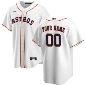 Houston Astros Home Replica Custom Jersey - White