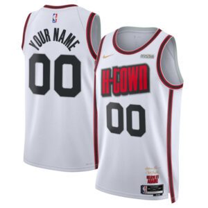 Houston Rockets Actiive Player Custom White 2024/25 City Edition Stitched Jersey