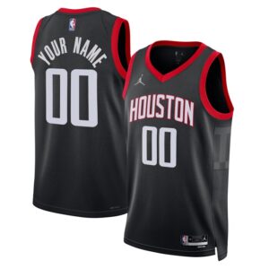 Houston Rockets Unisex 2022/23 Swingman Custom Jersey - Statement Edition - Black